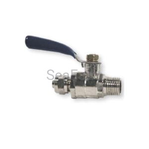 Zawór kulowy mosiężny GZ 1/4" pod wężyk RO 